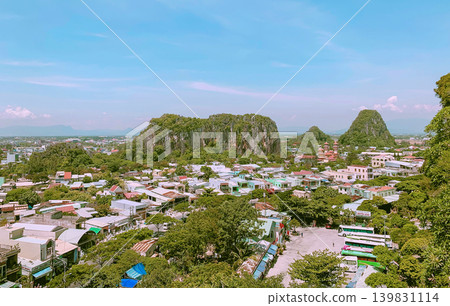Panoramic View Of Marble Mountains (Called Ngu Hanh Son In Vietnamese) In Da Nang City, Vietnam. 139831114