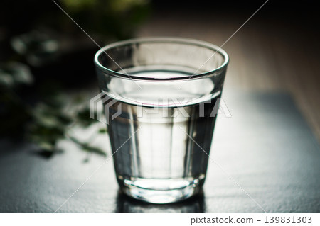 Mineral water poured into a glass Mineral water poured into a glass 139831303