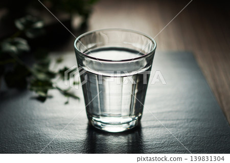 Mineral water poured into a glass Mineral water poured into a glass 139831304