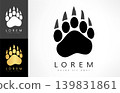 bear footprint vector animal design 139831861