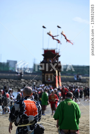 愛知縣龜崎鹽火祭的花車遊行 139832083