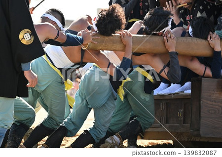 愛知縣龜崎鹽火祭的花車遊行 愛知縣龜崎鹽火祭的花車遊行 139832087