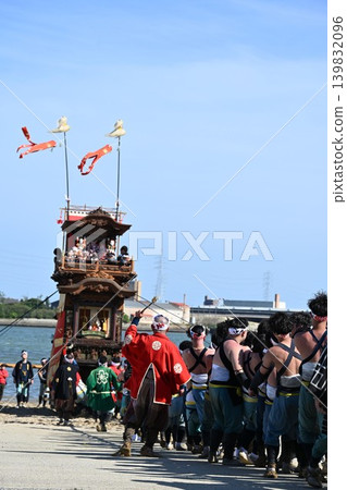 愛知縣龜崎鹽火祭的花車遊行 愛知縣龜崎鹽火祭的花車遊行 139832096
