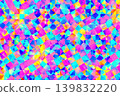 Colorful geometric abstract mosaic pattern background with neon triangle kaleidoscope texture 139832220