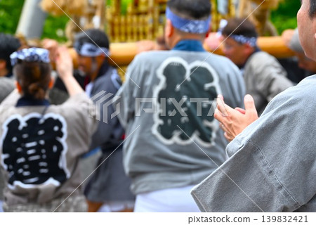 Scenes from the annual festival of Teppōzu Inari Shrine, Tokyo Scenes from the annual festival of Teppōzu Inari Shrine, Tokyo 139832421