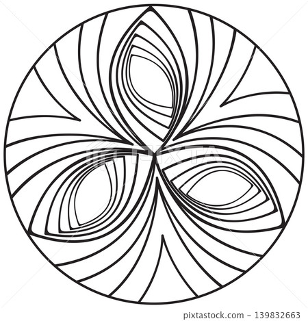 abstract monochrome pattern in mandala style abstract monochrome pattern in mandala style 139832663