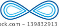 abstrat stylized infinity sign over white 139832913