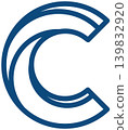 Abstract stylized image of letter "C" 139832920