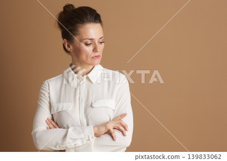Concerned Businesswoman Deep in Thought Concerned Businesswoman Deep in Thought 139833062