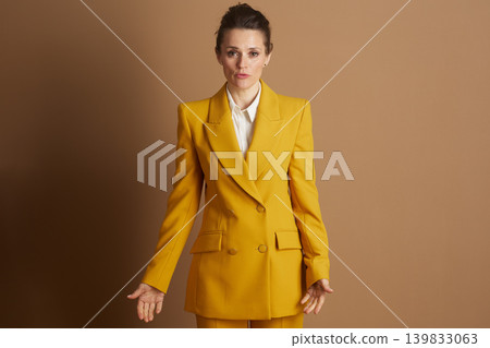 Businesswoman Presenting with Open Hands Businesswoman Presenting with Open Hands 139833063