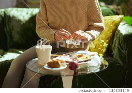 Taking Digestive Medication After a Large Meal Taking Digestive Medication After a Large Meal 139833149