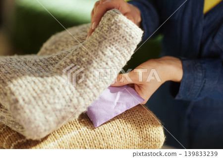 Textile Care with Lavender Sachet for Fresh Clothing Storage Textile Care with Lavender Sachet for Fresh Clothing Storage 139833239
