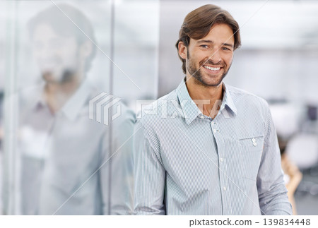 Businessman, portrait and smile in office building with confidence attorney for client trust, opportunity or career. Male person, face and corporate professional or Canada job, company or employee Businessman, portrait and smile in office building with confidence attorney for client trust, opportunity or career. Male person, face and corporate professional or Canada job, company or employee 139834448