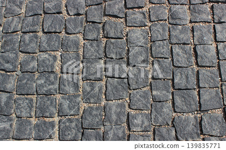 Square granite paving stones texture backgrounds 139835771