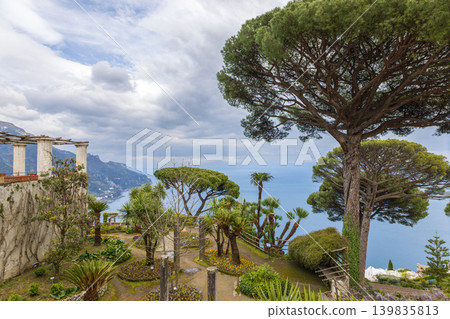Scenic Garden View in Ravello on the Amalfi Coast, Italy Scenic Garden View in Ravello on the Amalfi Coast, Italy 139835813