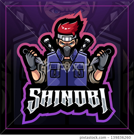 shinobi esport mascot logo design shinobi esport mascot logo design 139836260