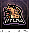 Hyena esport mascot logo design  139836262