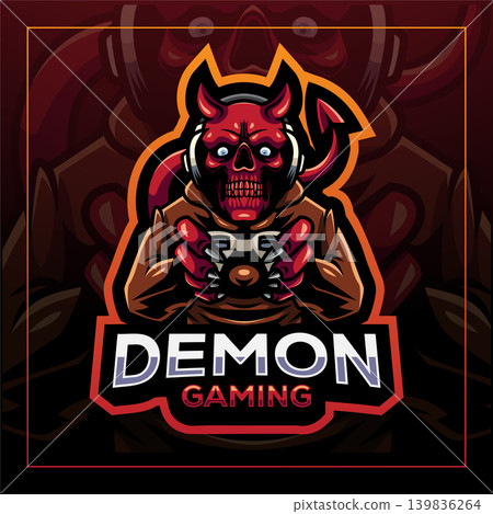 Demon gaming esport mascot logo design Demon gaming esport mascot logo design 139836264