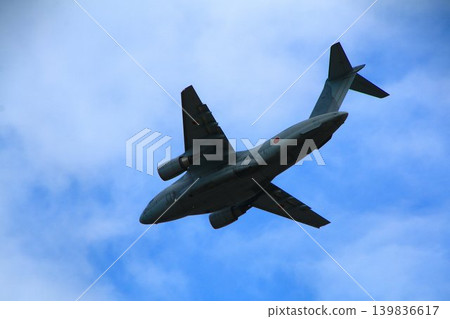 The purpose of development is to foster technology in the domestic aviation industry... Domestic large transport aircraft [C-2] at Miho base 139836617