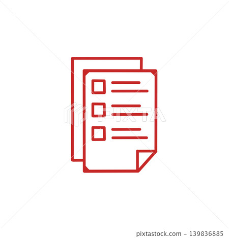 Checklist and paper icon materials, to-do list, checkboxes, vector illustrations Checklist and paper icon materials, to-do list, checkboxes, vector illustrations 139836885