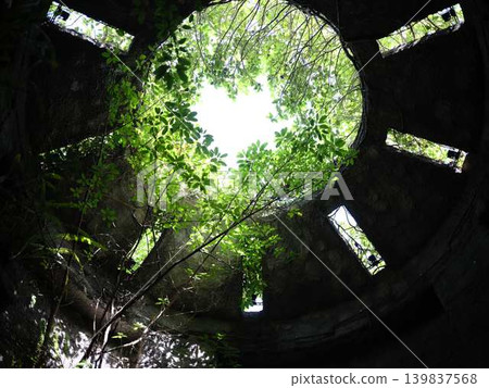 Ceiling of a ruin Ceiling of a ruin 139837568