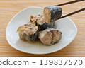 Boiled mackerel 139837570