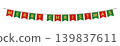 MERRY CHRISTMAS Garland Material | Cute Christmas-colored Flag Decoration 139837611