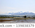 北海道春季山巒與計畫性燃燒產生的煙霧 139838379