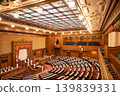 National Diet Building: A dignified and solemn interior view of the House of Councillors' main chamber. 139839331