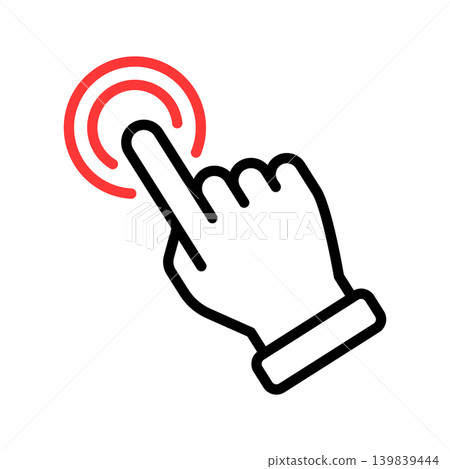 Tap, click, and point icons 139839444