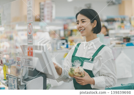 超級市場 超市 店員 139839698