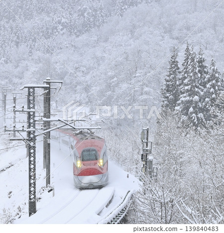 雪中的秋田新幹線 雪中的秋田新幹線 139840483