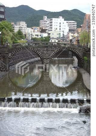 清晨的長崎城市景觀,眼鏡橋 清晨的長崎城市景觀,眼鏡橋 139840747