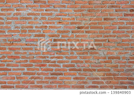 Old ancient brick wall background and texture for design decoration interior and exterior. Old ancient brick wall background and texture for design decoration interior and exterior. 139840903