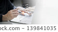 Business hand laptop online document digital checklist remote work workflow office man typing technology data analysis modern concept 139841035