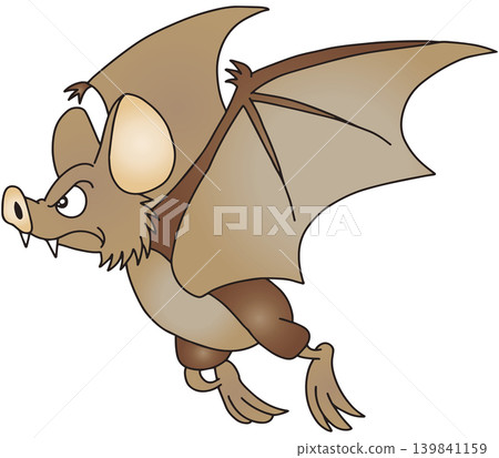 Hand-drawn animal illustration ☆ Bat Hand-drawn animal illustration ☆ Bat 139841159