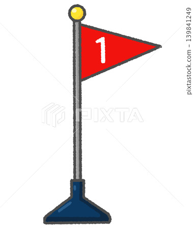 First place red prize flag First place red prize flag 139841249