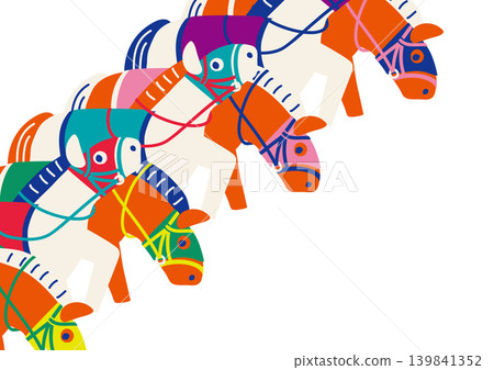 Horse racing starting gate illustration 139841352