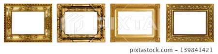 Luxury golden glitter picture frame 139841421