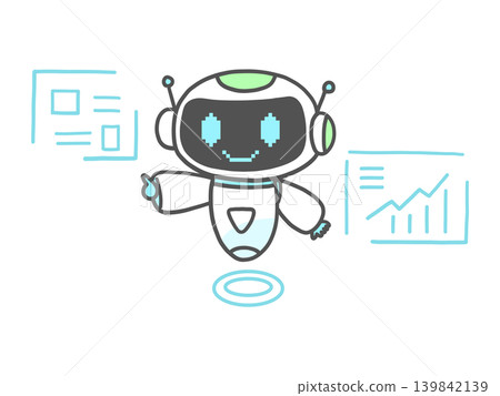 執行數據分析的人工智慧機器人 執行數據分析的人工智慧機器人 139842139