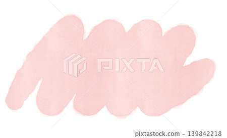 A flat, horizontally oriented pink illustration of a fluffy cloud. A flat, horizontally oriented pink illustration of a fluffy cloud. 139842218