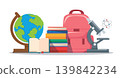 School Supplies and Science Equipment vector Illustration 139842234