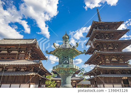 Nara World Heritage Site Horyuji Temple Western Precinct 139843126