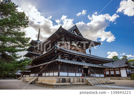奈良世界遺產法隆寺:國寶金殿與五重塔 奈良世界遺產法隆寺:國寶金殿與五重塔 139843223