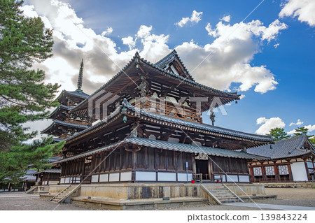 奈良世界遺產法隆寺:國寶金殿與五重塔 奈良世界遺產法隆寺:國寶金殿與五重塔 139843224