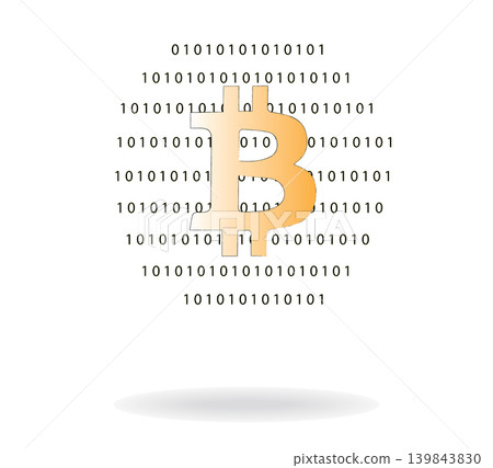 Bitcoin sign, cryptocurrency vector illustration Bitcoin sign, cryptocurrency vector illustration 139843830