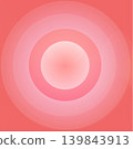 Coral abstract background with round abstract spheres 139843913