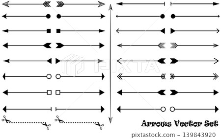 Arrow icons set, vector illustration Arrow icons set, vector illustration 139843920