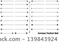 Arrow icons set, vector illustration 139843924