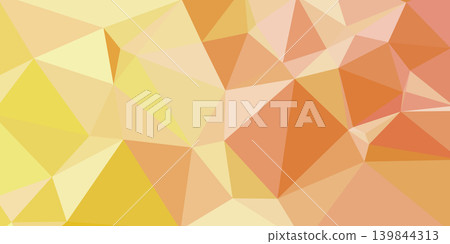 可愛的黃色漸層多邊形設計幾何圖案背景 139844313